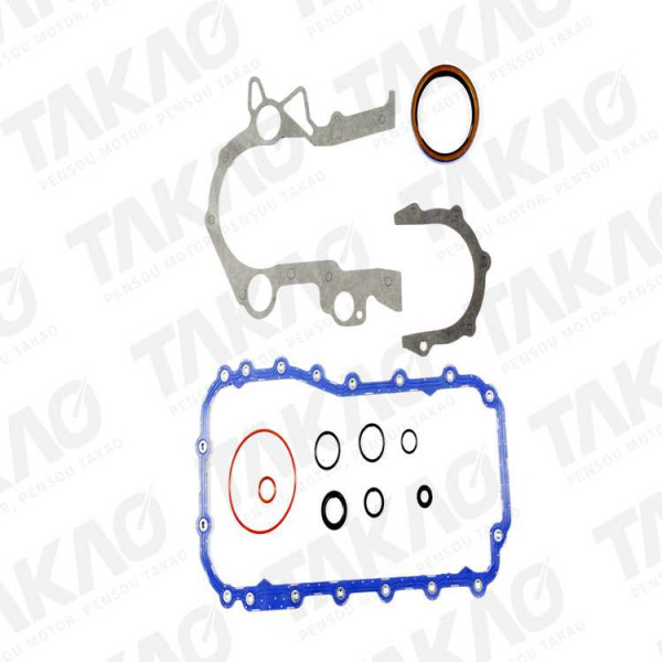 Junta Inferior c/ Retentores (JG) - Dodge 3.3/3.8L 201/EGA/R00 230/L00 Caravan Grand Caravan