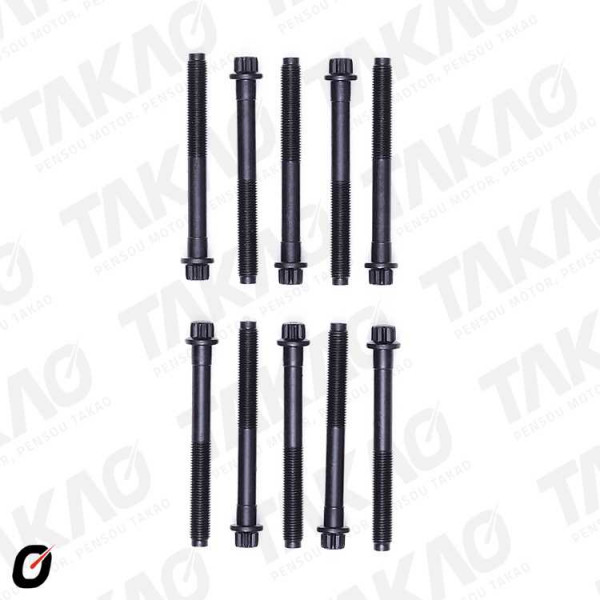 Parafuso de Cabeçote (JG) - Mitsubishi  1.6/1.8/2.0L 16V  Colt, Expo, Lancer Pajero IO/TR4