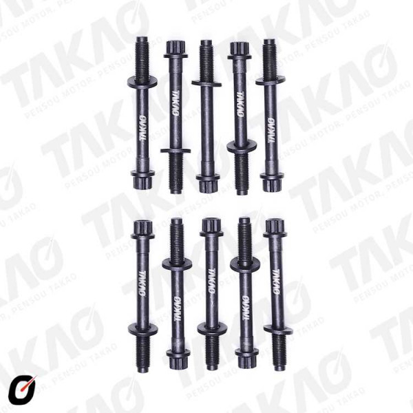 Parafuso de Cabeçote (JG) - Mitsubishi 2.4L 16V 4G69 Airtrek,Grandis Gasolina