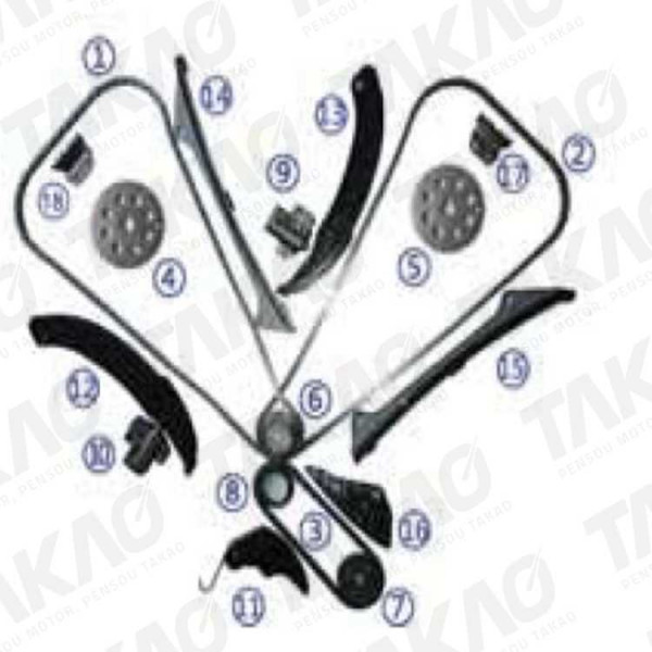 Kit de Corrente - Hyundai/Kia 3.0/3.3/3.5/3.8L 24V Diversos