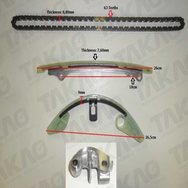 Kit de Corrente - Honda 1.4/1.5L 16V L13Z3 City L15A8