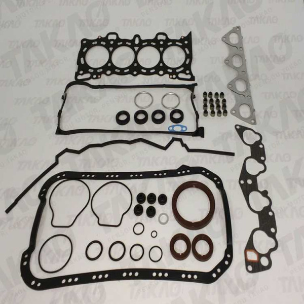 Junta Completa c/ Retentores (JG) - Honda 1.6L 16V SOHC D16Z6 Civic  92 até 97 Gasolina