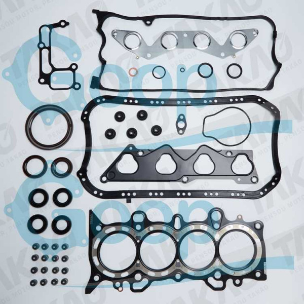 Junta Completa c/ Retentores (JG) - Honda 1.7L 16V D17Z2/Z3 Civic  01 até 06 Gasolina