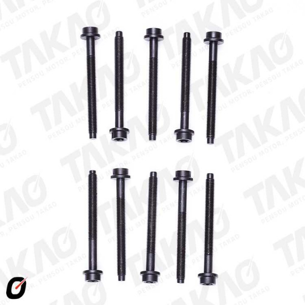 Parafuso de Cabeçote (JG) - Ford 1.8/2.0L 16V Zetec Escort,Focus,Mondeo Gasolina