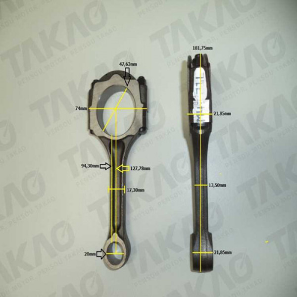 Biela (cada) - Renault/nissan 1.6l 8/16v K4m/k7m Clio